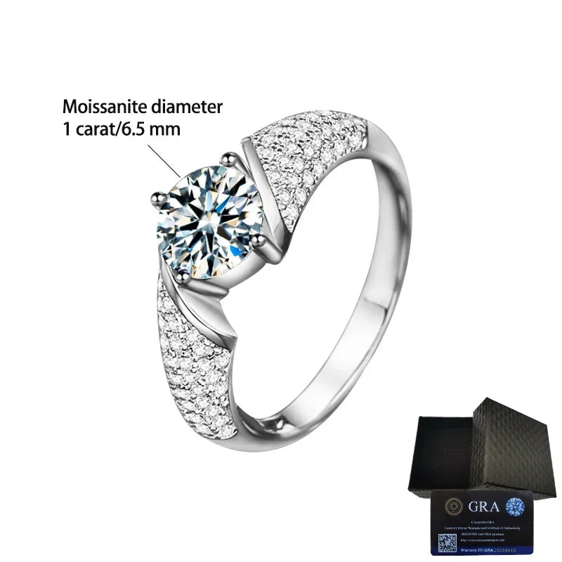 Lumina - Bypass Pave Engagement Ring