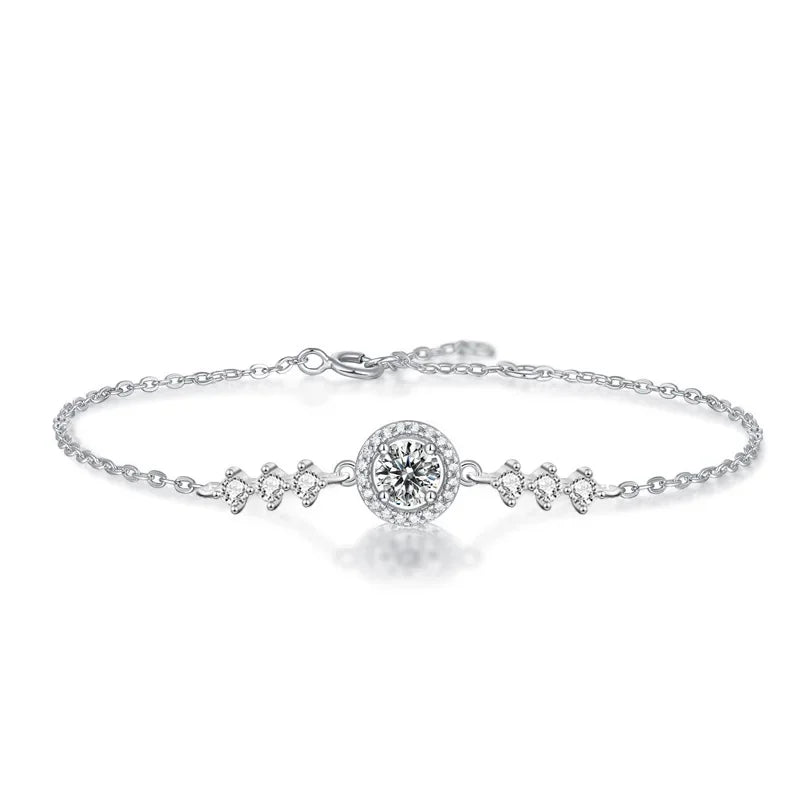 Round Stone Solitaire Bracelet