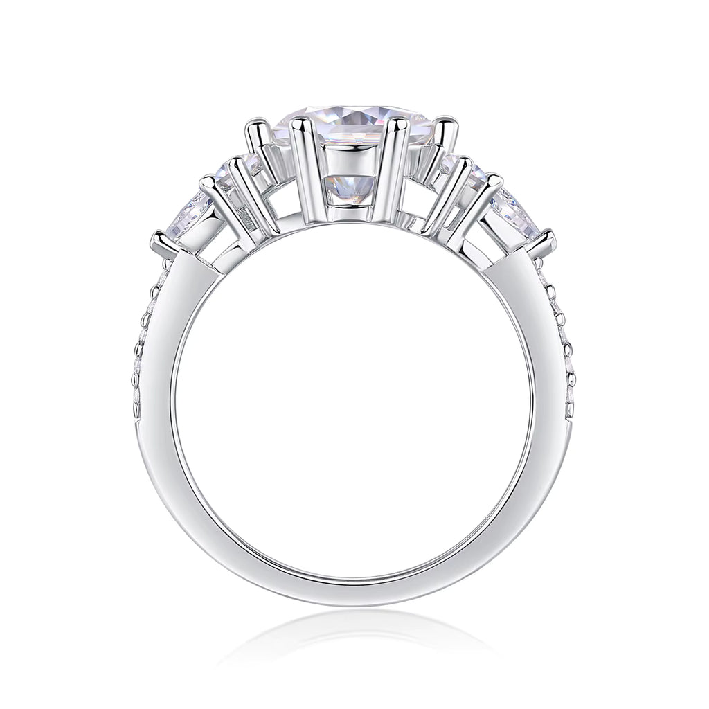 Ruth - Side Cluster Engagement Ring