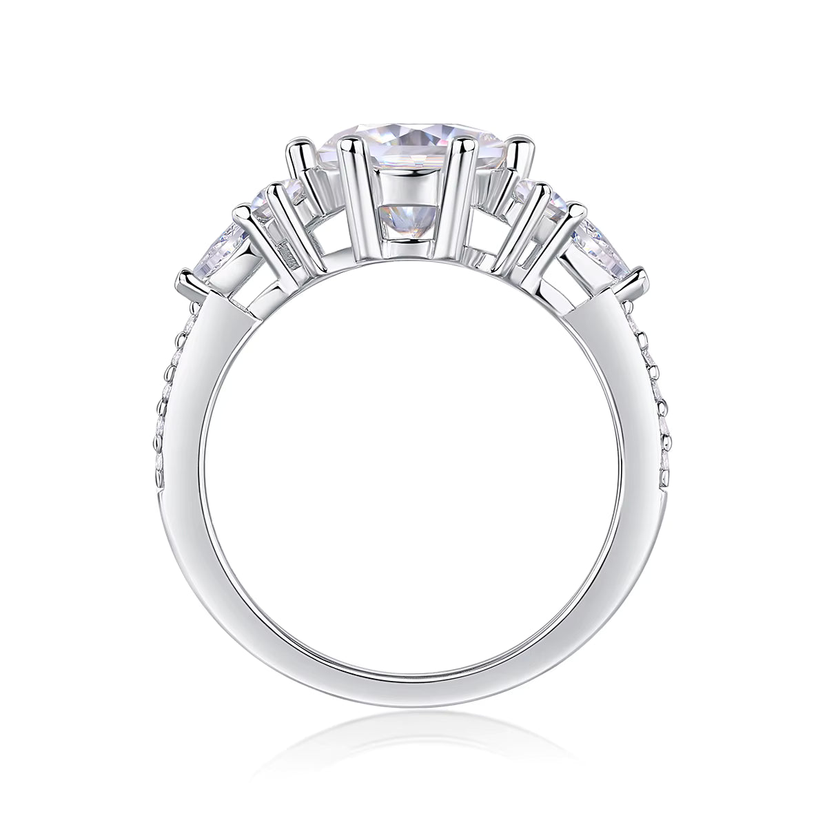 Ruth - Side Cluster Engagement Ring