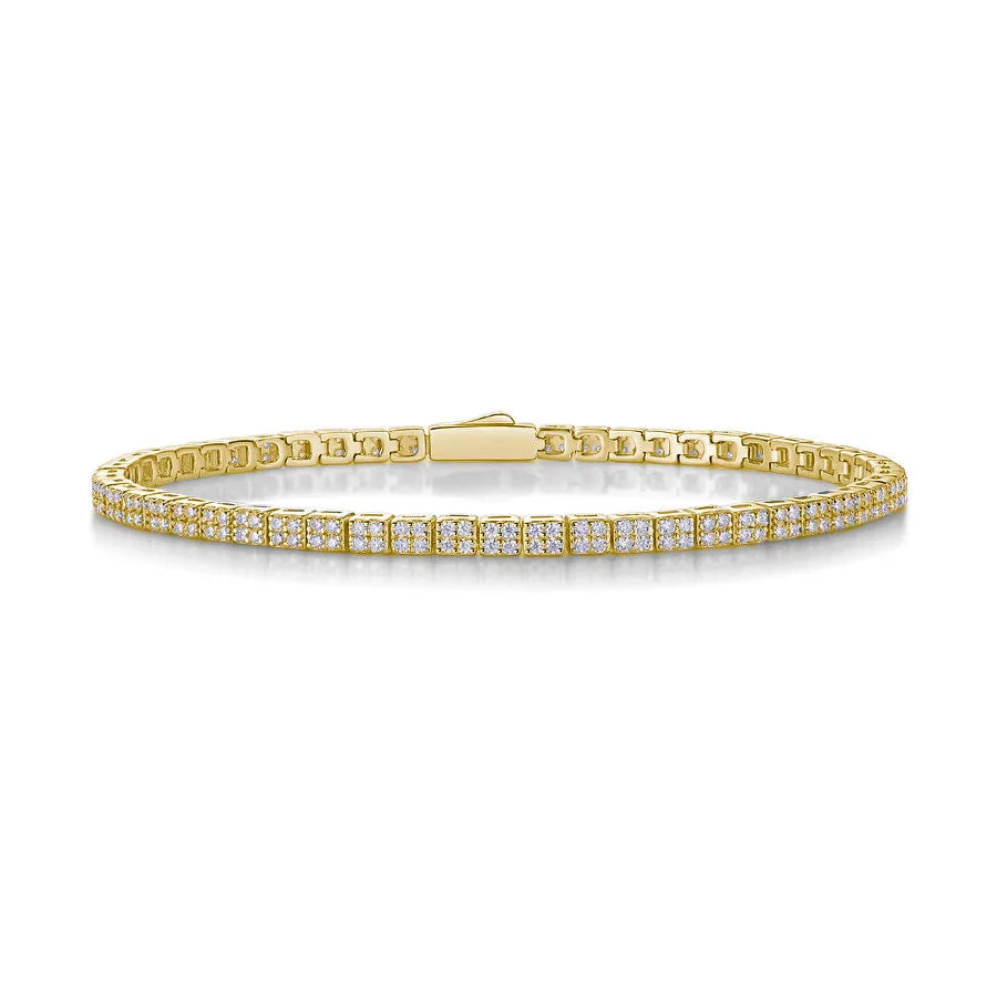 Square Tennis Bracelet