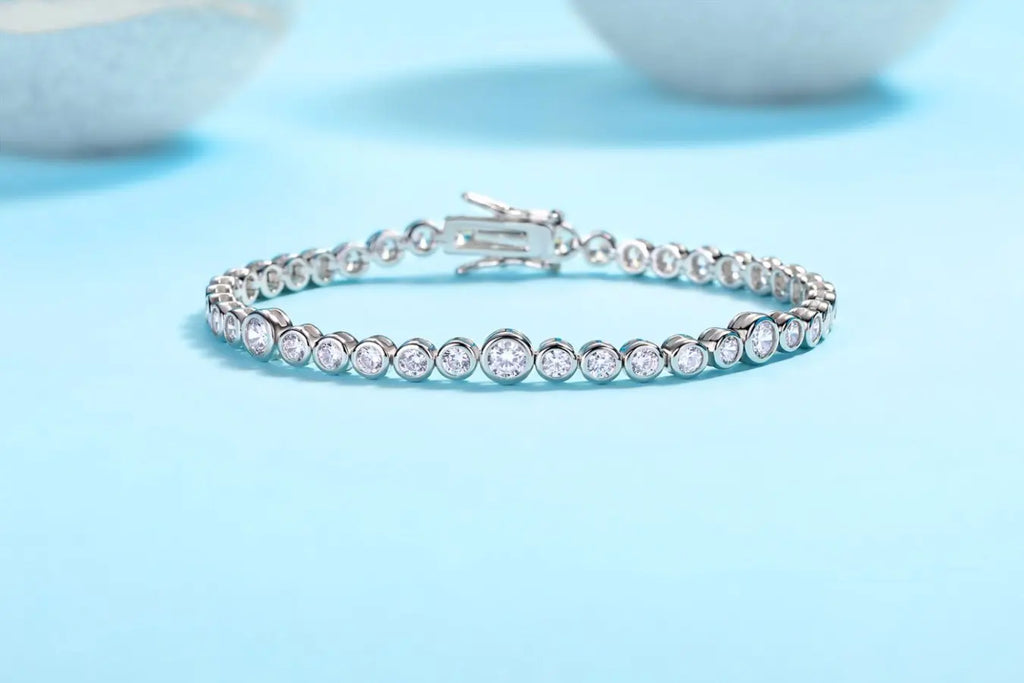 Bezel Tennis Bracelet
