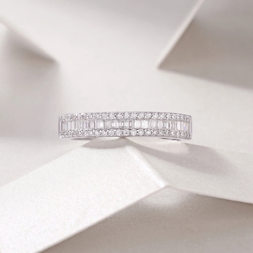 Channel Set Baguette Anniversary Ring