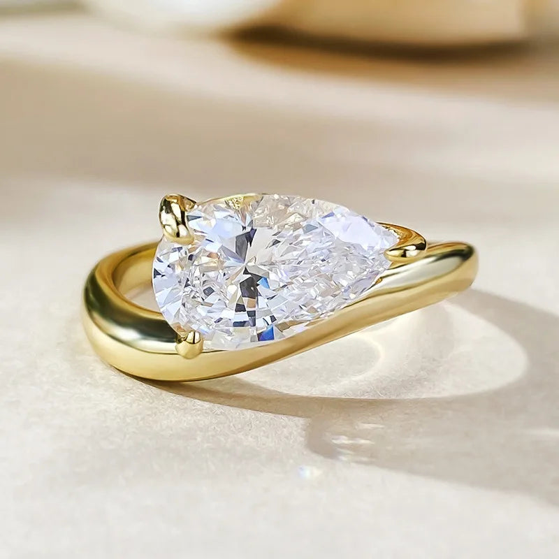 Alexa - Pear Stone Engagement Ring