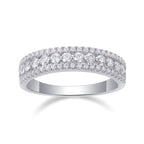 Diamond ring with a white background