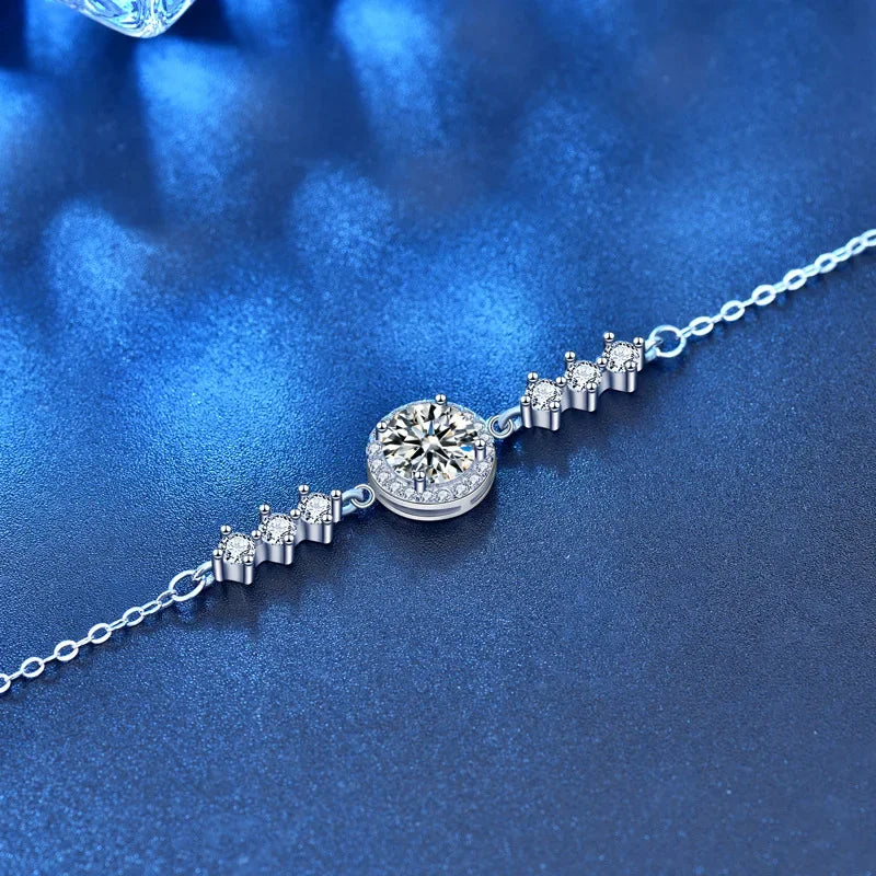 Round Stone Solitaire Bracelet
