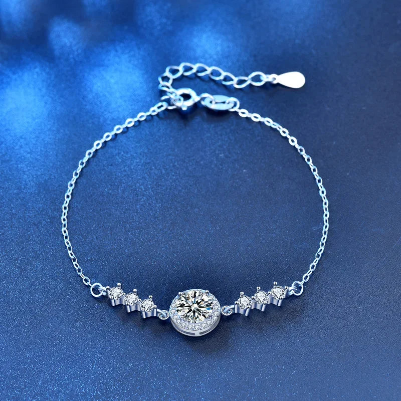 Round Stone Solitaire Bracelet