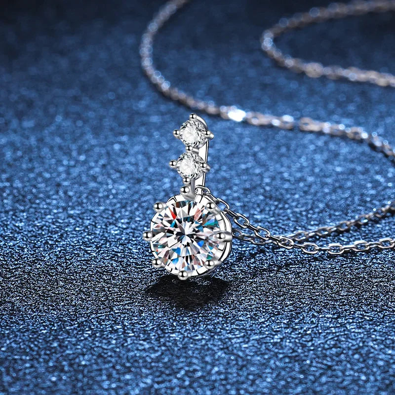 Solitaire Stone Drop Necklace