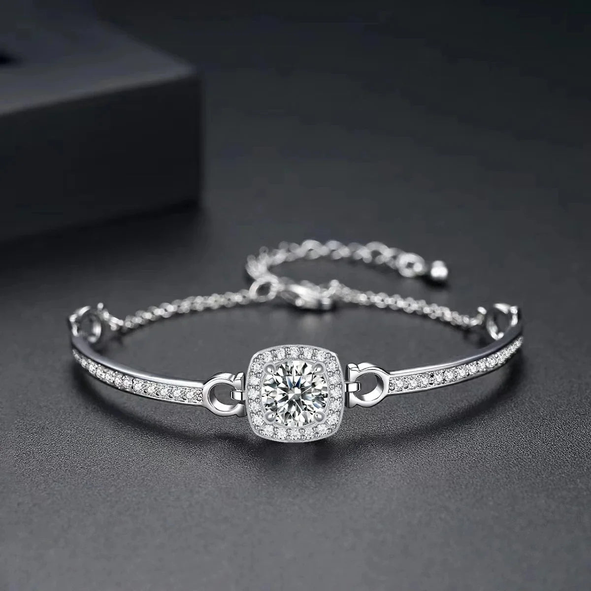 Cushion Round Stone Bracelet