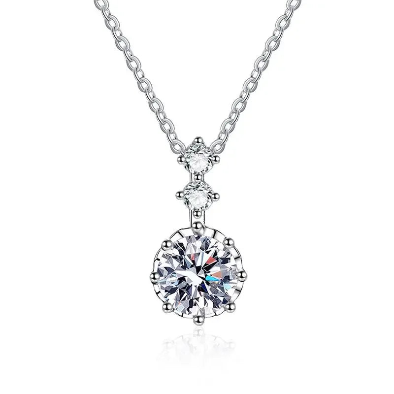 Solitaire Stone Drop Necklace