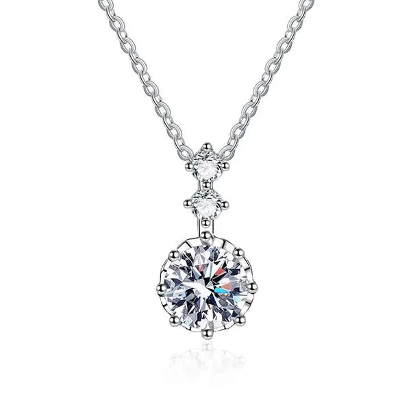 Solitaire Stone Drop Necklace