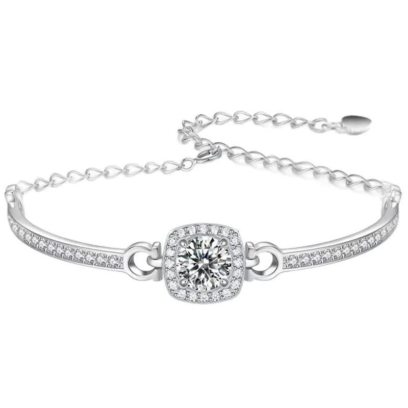 Cushion Round Stone Bracelet