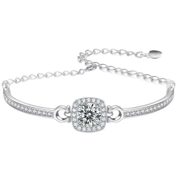 Cushion Round Stone Bracelet