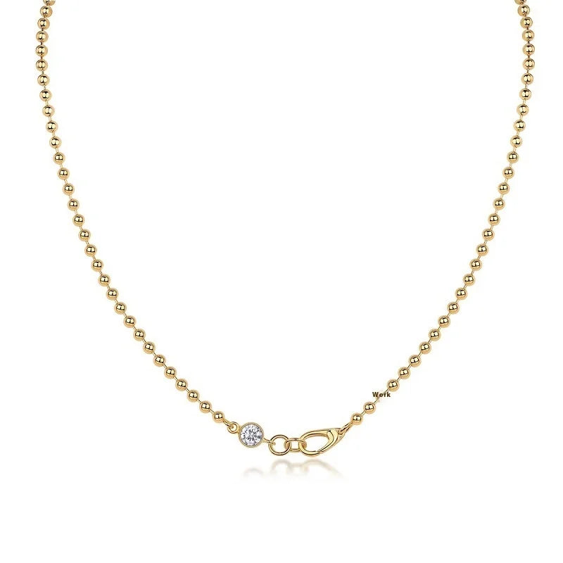 Bezel Clasp Necklace