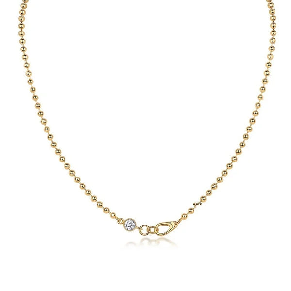 Bezel Clasp Necklace