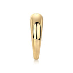 Gold ring on a white background