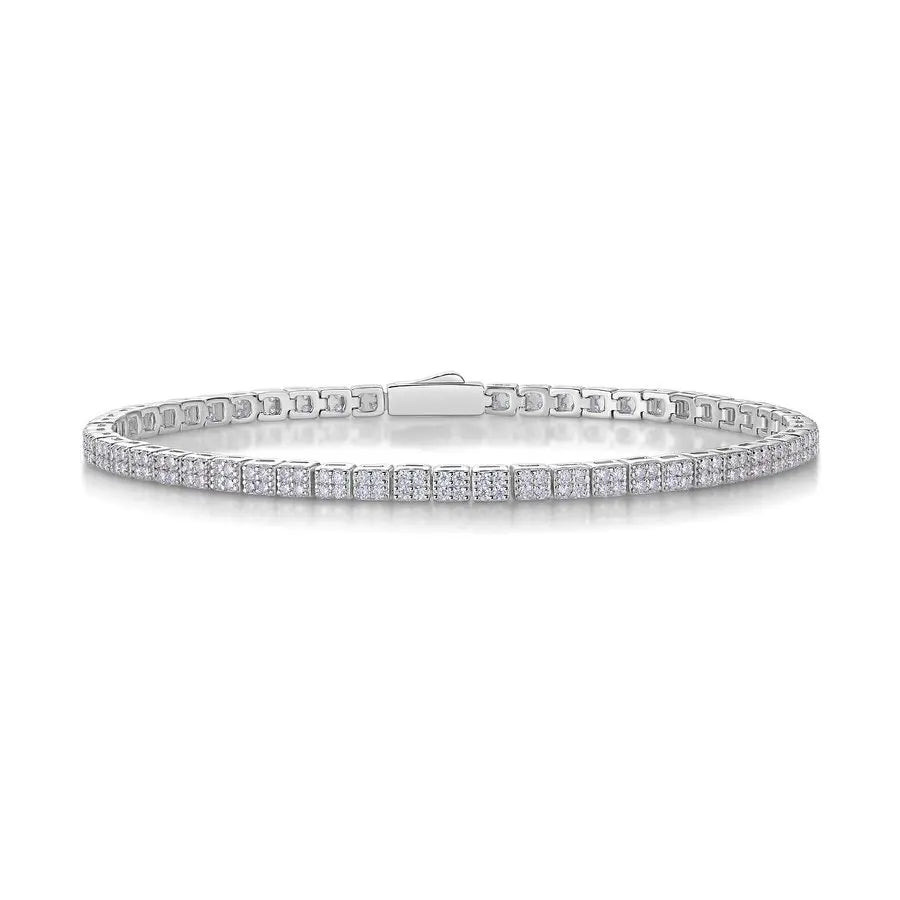 Square Tennis Bracelet