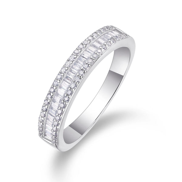 Channel Set Baguette Anniversary Ring