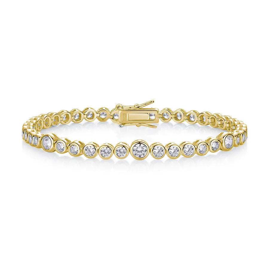 Bezel Tennis Bracelet