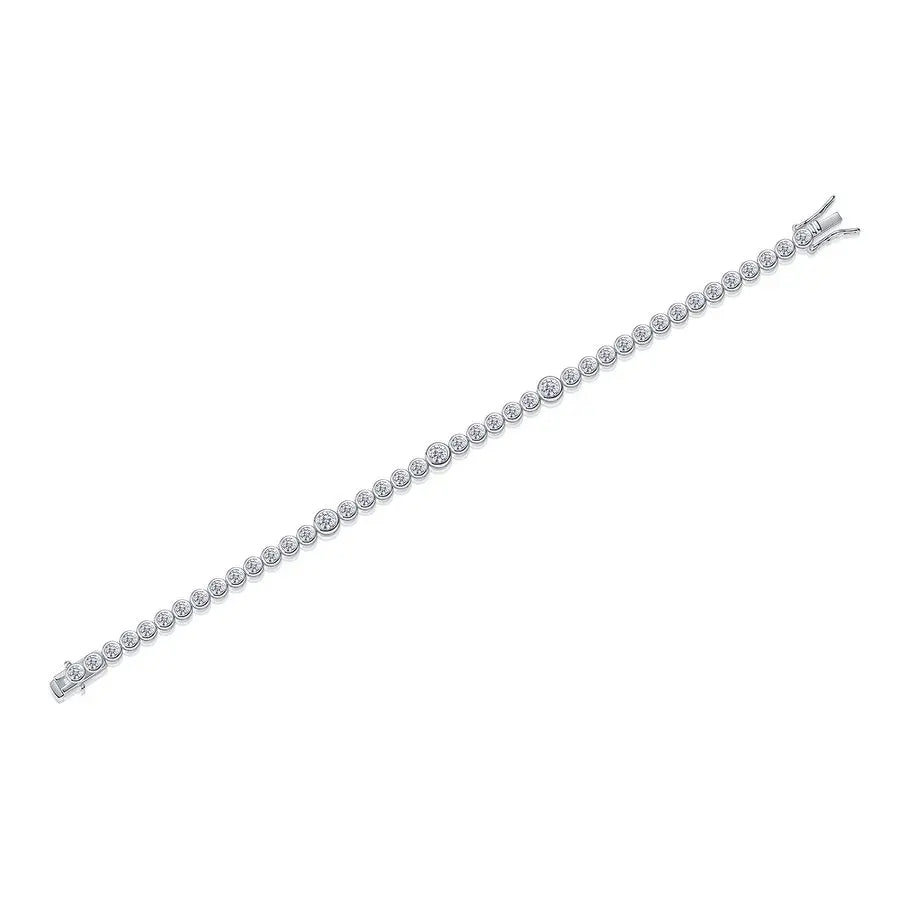 Bezel Tennis Bracelet