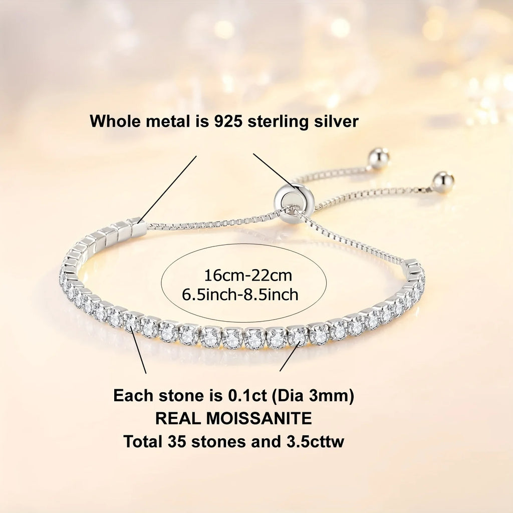 Adjustable Tennis Bracelet