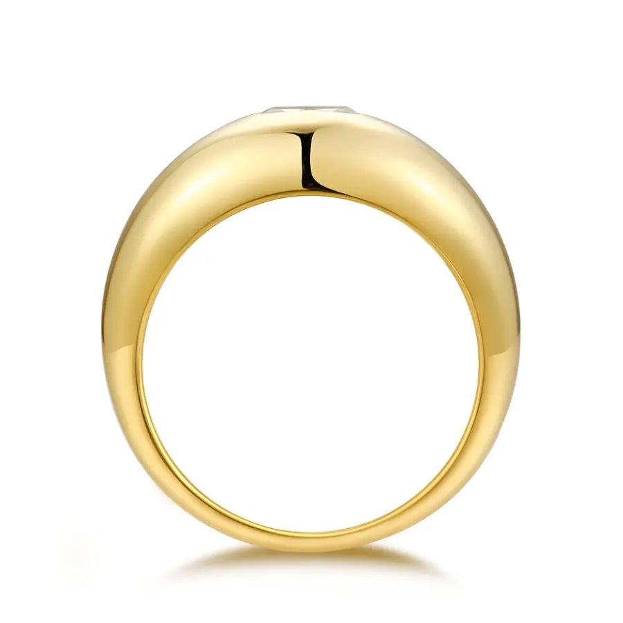 Gold Oval Ring