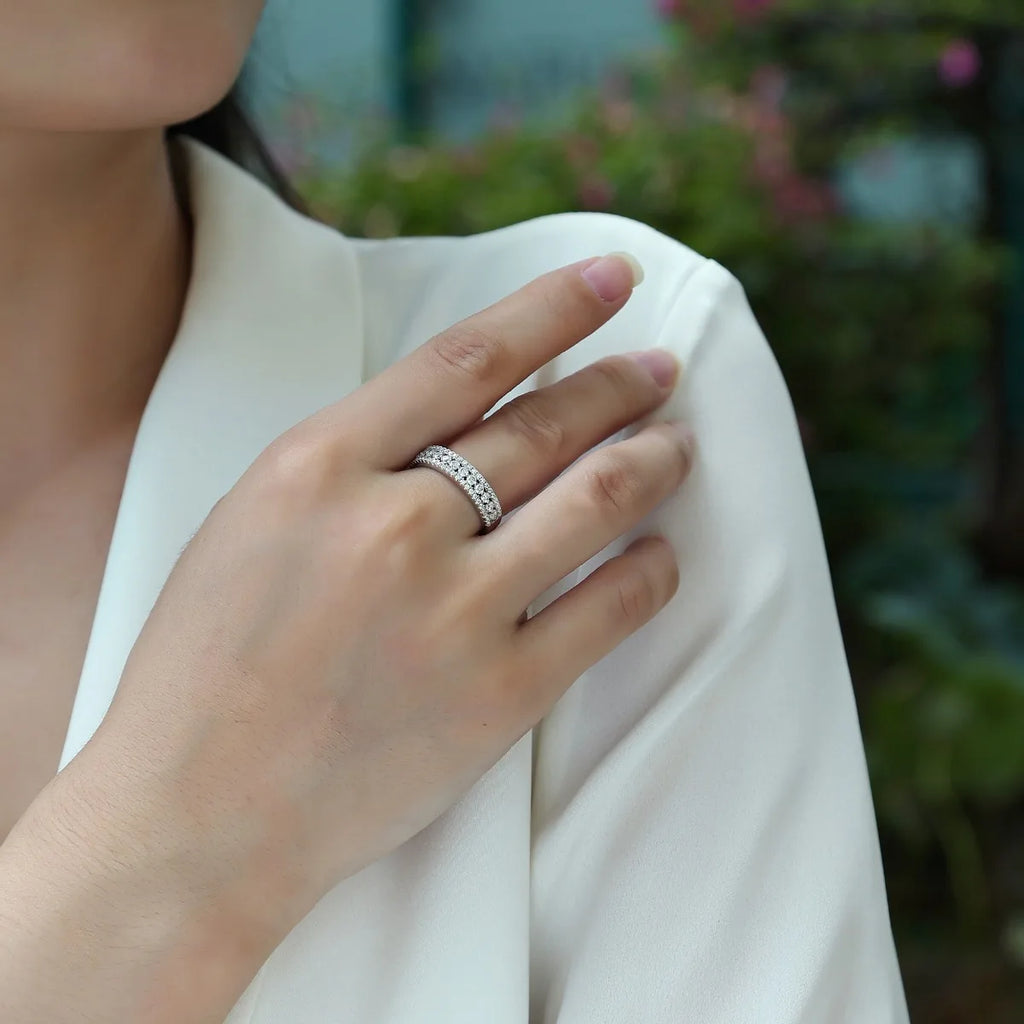 Dual-Row Anniversary Ring