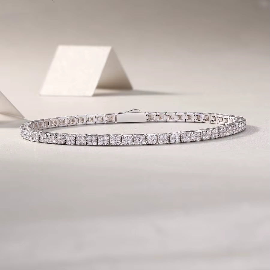 Square Tennis Bracelet