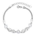 Infinity eternity bracelet with moissanite – 925 sterling silver