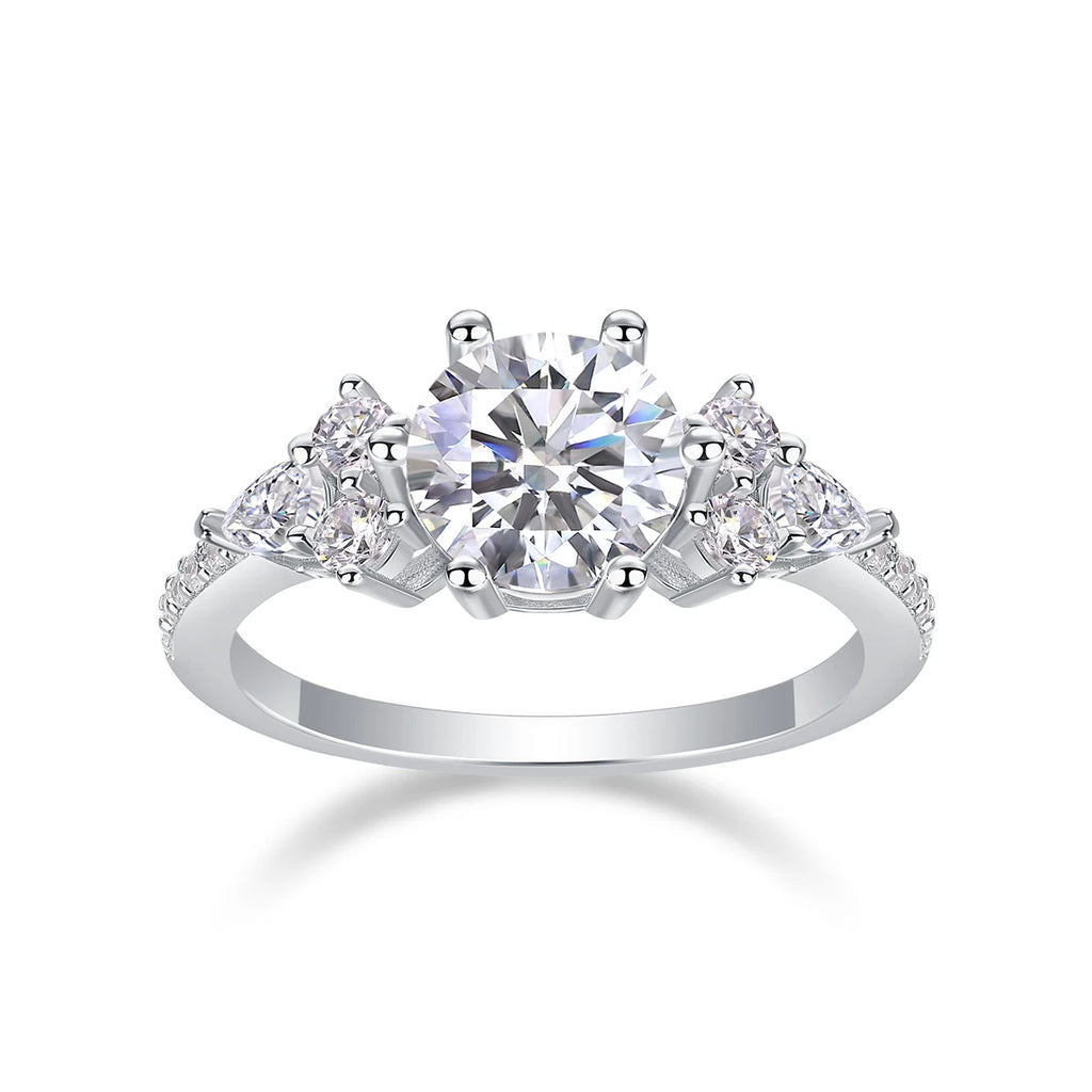 Ruth - Side Cluster Engagement Ring