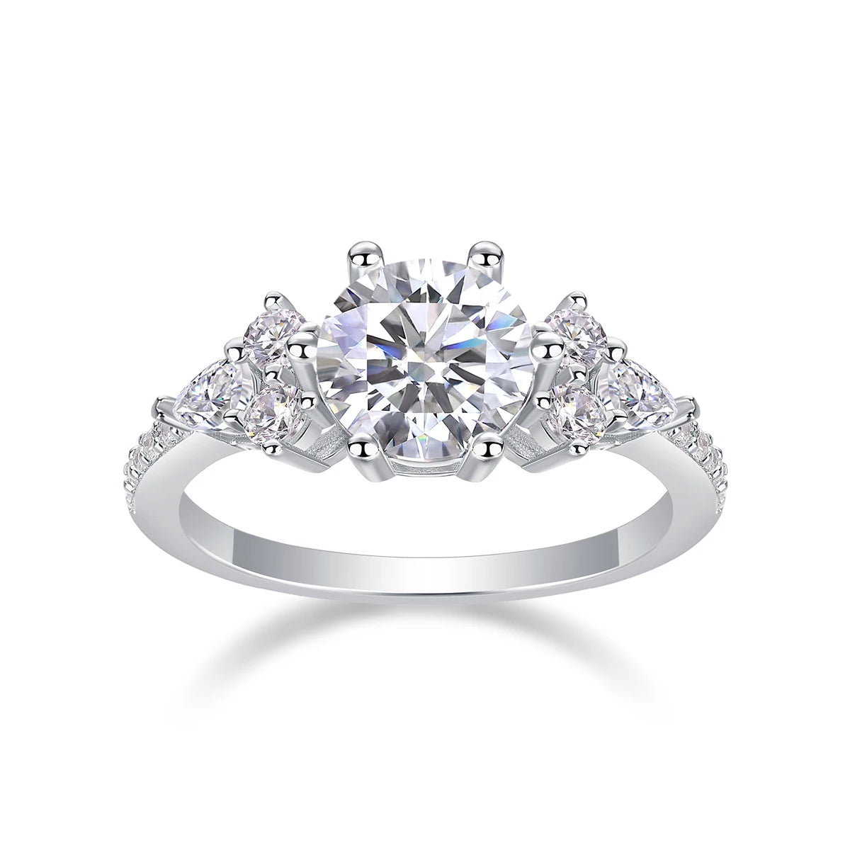 Ruth - Side Cluster Engagement Ring