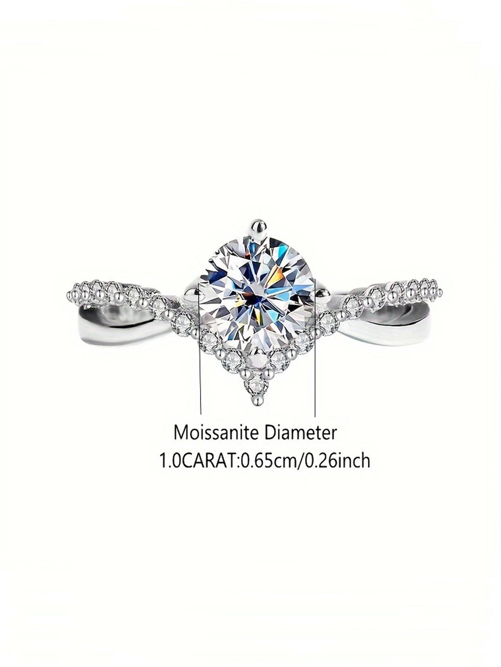 Athena - V-Shape Chevron Engagement Ring