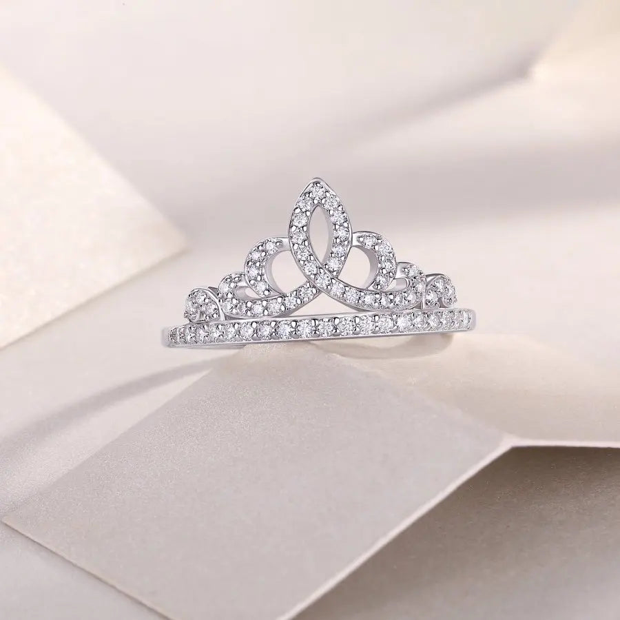 Round Stone Tiara Ring