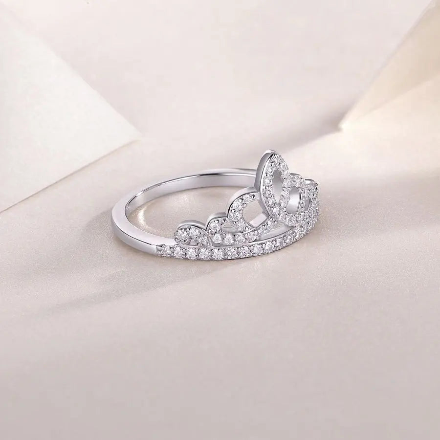 Round Stone Tiara Ring