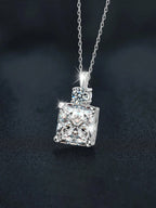 Diamond necklace on a dark background