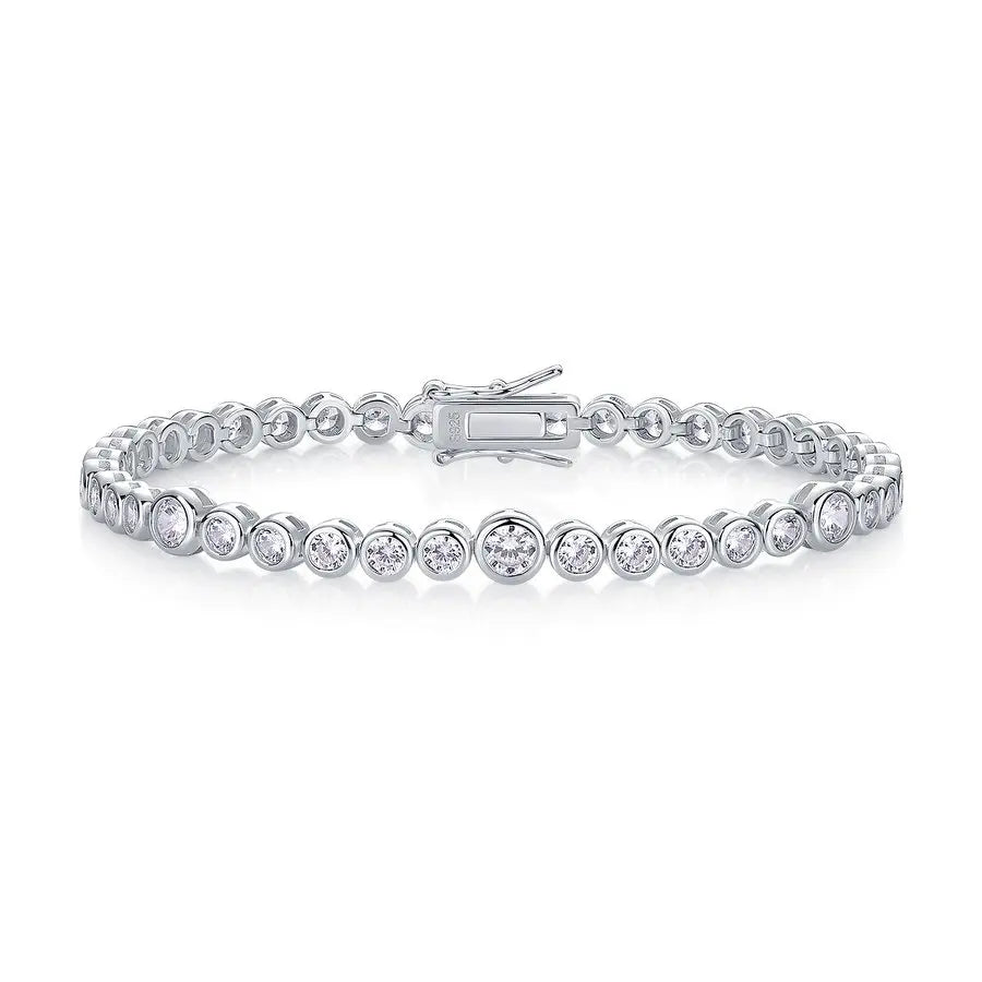 Bezel Tennis Bracelet