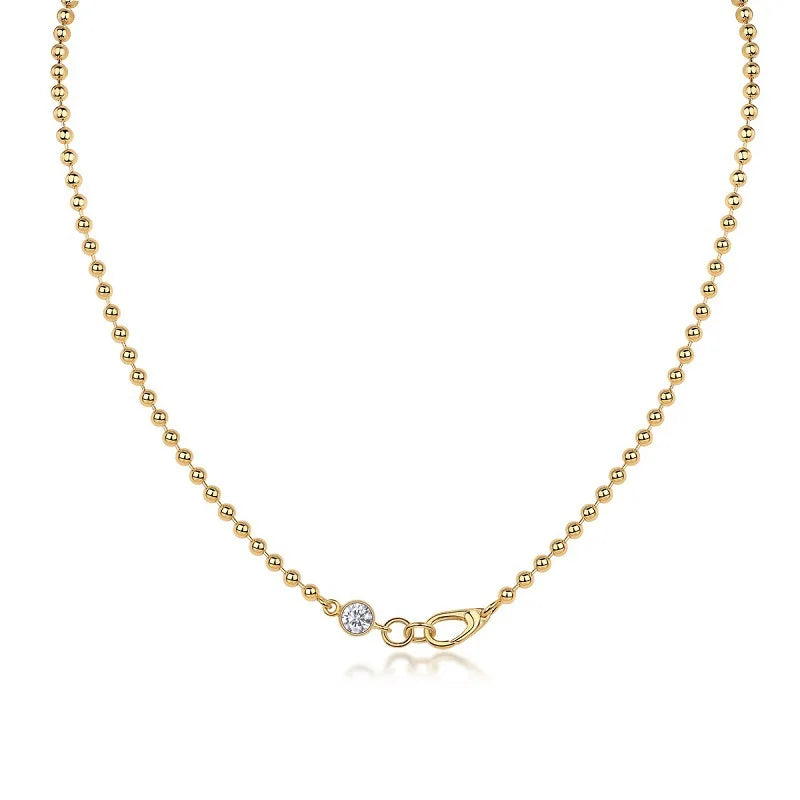 Bezel Clasp Necklace