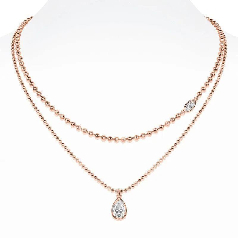 Multi-Layer Bezel Necklace