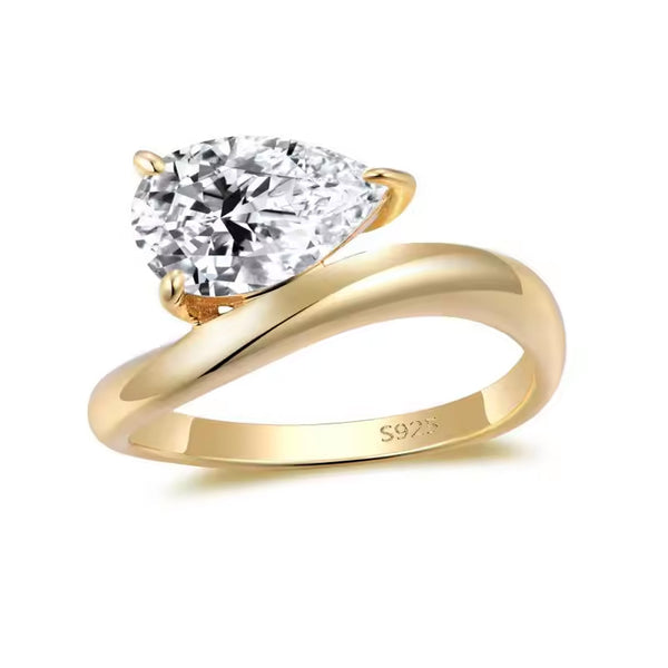 Alexa - Pear Stone Engagement Ring