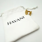 Starfish & Seashell Wrap Ring - Waterproof 18K Gold-Plated Stainless Steel
